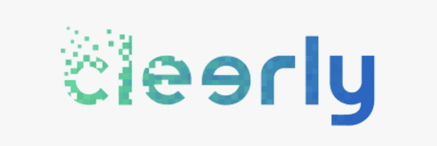 A blue and green logo for eena