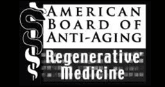 The american board of anti - aging regenative medicine logo.